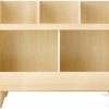 Curipeer | Curipeer Kids Bookshelf, Baby Book Shelf And Toy Organizer, Wooden Open Bookcase With 5 Cubbies, 2-Tier Baby Storage Display, Christmas And Birthday Gifts For Playing Room, Nursery, Natural Wood Color