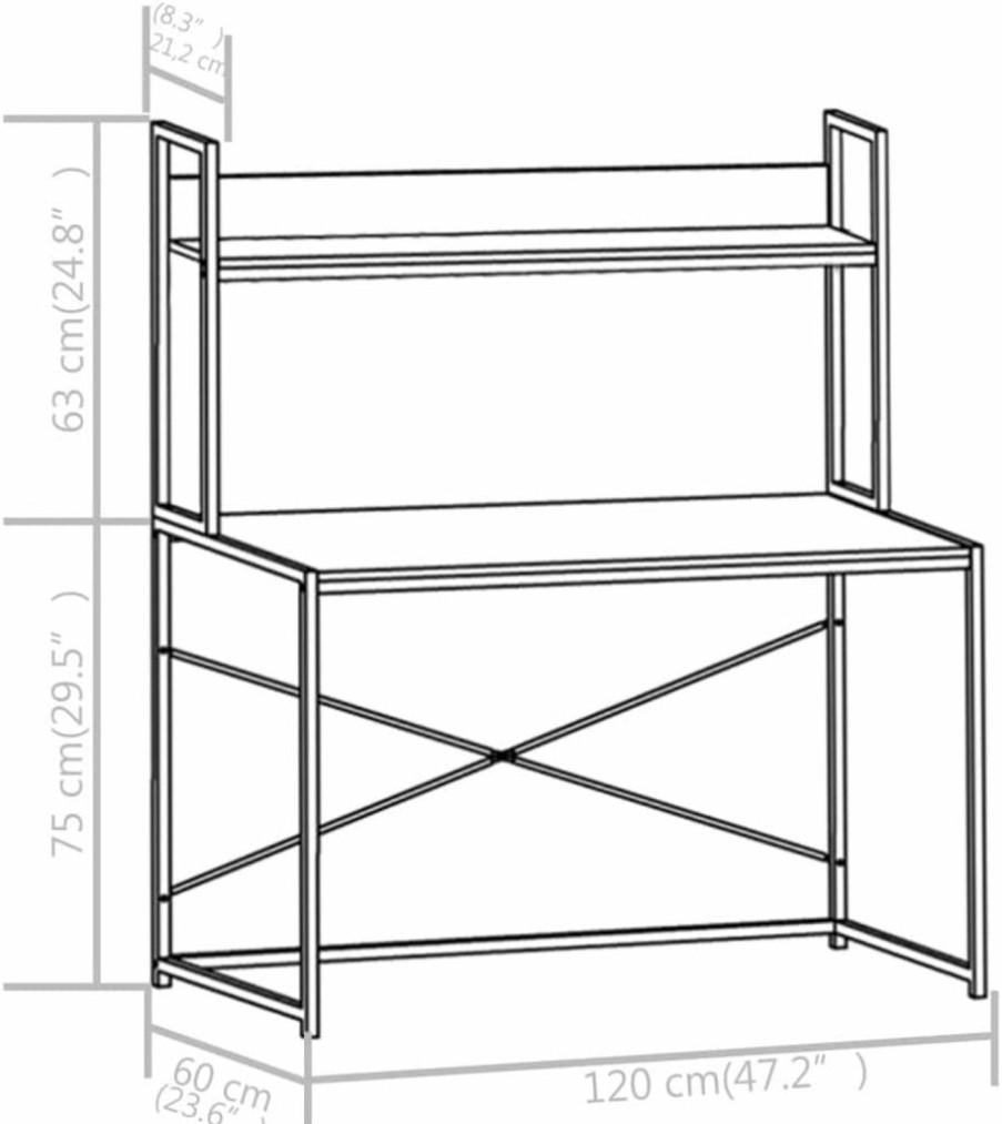 AikanE | Aikane Computer Desk White And Oak