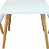 Casual Home | American Trails The Easel Table & Chair Set Kid Table, Two-Tone (White, Natural)