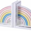 NIKKY HOME | Nikky Home Metal Rainbow Book Ends Non-Skid Cute Kids Bookends Book Stoppers For Girls Home Children'S Room Classroom Nursery Decor, Pack Of 2