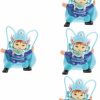 Holibanna | Holibanna 4Pcs Sichuan Opera Face Doll Plastic Child Bookshelf Desktop