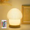 Olee Odee | Olee Odee 16 Colors Mushroom Lamp Night Light, Elegant 3D Printed Table Lamp With Led, Remote Control Desk Lamp Perfect For Bedroom, Living Room Decor, Great Gift For Women Kids, Teens