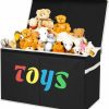 VICTOR'S | Victor'S Toy Box - Large Toy Storage Chest And Organizer With Lid For Kids, Toys Storage Box, Toy Bin, Toy Chest For Boys And Girls! (Black)