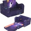 MOMCAYWEX | Momcaywex Astronaut Kids Sofa, 2-In-1 Kids Couch Fold Out, Convertible Sofa To Bed For Girls And Boys