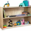 Contender | Contender Rri Goods Bookshelf For Kids, Bookcase With 2 Shelves For Storage, Wood Furniture For Toddlers, Children, Daycare, Classroom, 47-Inch Width