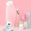 MARZIUS | Marzius Cute Rabbit Design Dimmable Touch Led Reading Desk Lamp Night Light With 5 Levels Brightness For Boy,Girl Kid Teen (Pink Cloudy Bunny)