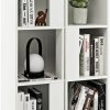 Giantex | Giantex 6 Cube Bookcase, 3-Tier Freestanding Bookshelf With Anti-Toppling Device, Storage Display Cabinet, Modern Wood Cube Storage Organizer For Living Room, Bedroom, Kids Room, White