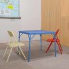 Flash Furniture | Flash Furniture Mindy Kids Colorful 3 Piece Folding Table And Chair Set, Blue