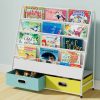 Coonoor | Coonoor Kids Bookshelf - 4 Tier Small Bookcase For Kids Room, Metal Nursery Book Shelf, Sling Book Shelf And Toy Storage For Children, Idea Gifts For Boys And Girls