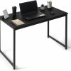 CAPHAUS | Caphaus 47 Inch Computer Desk, Home Office Desk, Modern Work Desk, Writing Desk For Small Space, Simple Desk For Home Use & Office, Pc Table, Gaming Desk, Space-Saving Workstation, Black