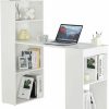 Rockpoint | Rockpoint Axess White Computer Keyboard Tray And Drawer Small Home Office Bedroom, Homework And School Studying Writing Desk For Student With Storage