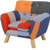 N&V | N&V Kids Sofa Children Armchairs With Sturdy Wood Construction And Legs For Boys & Girls Age 2-8 Years (Multi-Color)