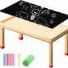 Swity Home | Swity Home Sensory Table 31X21X16 Inch Kids Activity Table With Blackboard & Whiteboard Desktop, Wooden Kids Play Table Art Table Desk For Toddlers Ages 1-12 To Study, Drawing, Craft, Play Sand, Meals