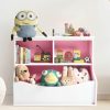 CAPHAUS | Caphaus Kids' Toy Storage Organizer, Open Storage Cubby, Multifunctional Book Cabinet/ Shelf For Nursery, Playroom, Closet, Home Organization Toy Bookcase