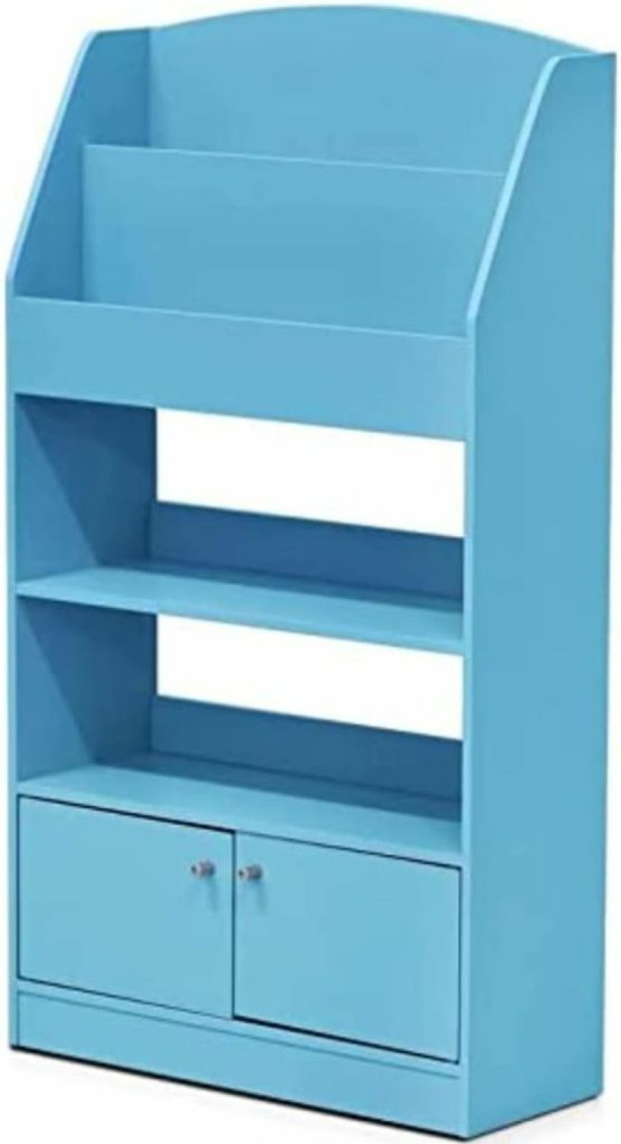 FURINNO | Furinno Lova Magazine/Bookshelf With Storage Cabinet, Pink, 9.45D X 24.57W X 43.31H In