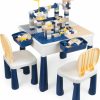 GobiDex | Gobidex All-In-One Kids Table And Chairs Set With 100Pcs Marble Run Preschool Classroom Must Haves Multi Activity Toddler Table Kids Building Blocks Toys For Kids Ages 3+