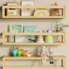 TidyCorner | Tidycorner Floating Shelves For Wall, Nursery Book Shelves 4.72 Inches Wide Set Of 3, Wall Mounted Bookshelf For Kids Room Decor, Floating Shelves For Kitchen Spice Rack(White)