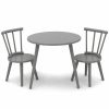 Delta Children | Delta Children Homestead Kids Table & 2 Chairs Set - Ideal For Arts & Crafts, Greenguard Gold Certified, Grey