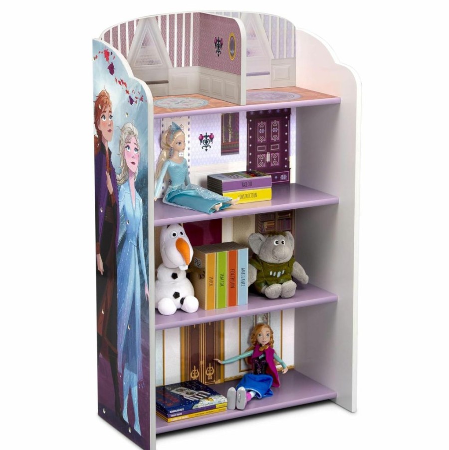 Delta Children | Delta Children Wooden Playhouse 4-Shelf Bookcase For Kids, Frozen Ii