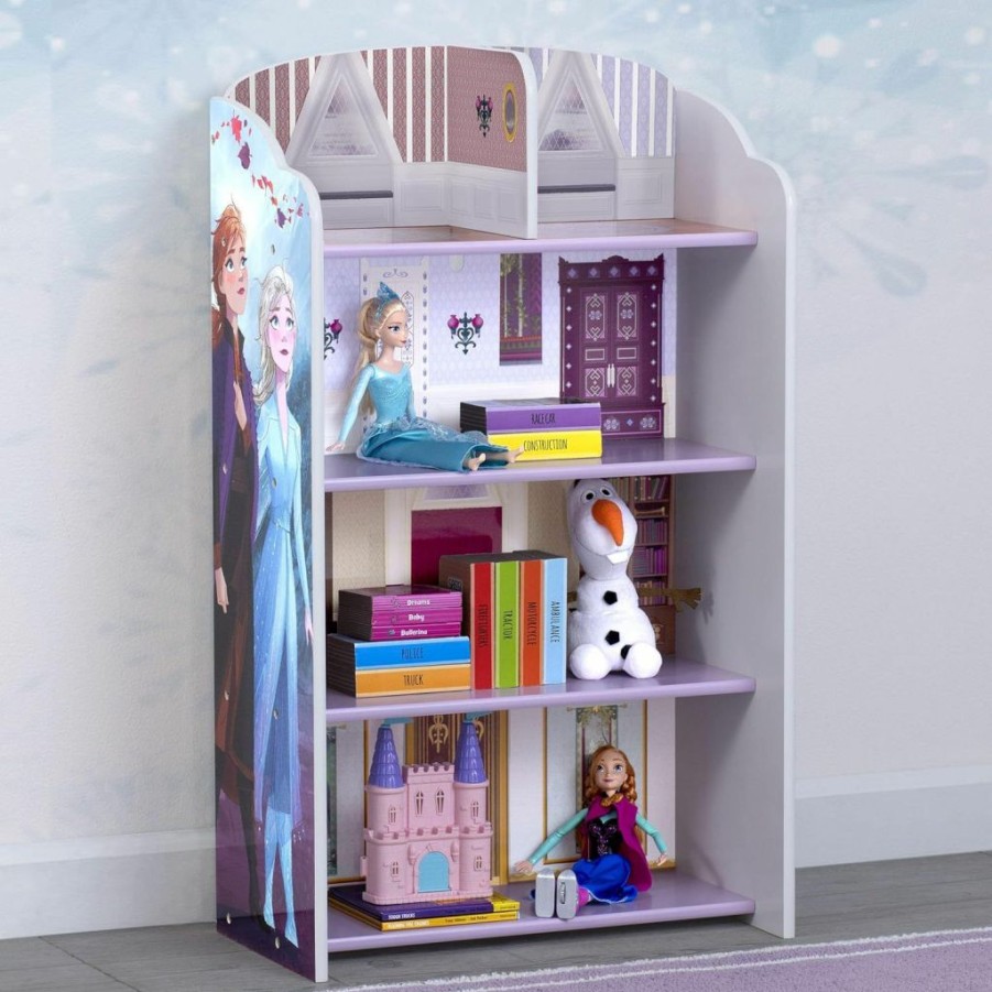 Delta Children | Delta Children Wooden Playhouse 4-Shelf Bookcase For Kids, Frozen Ii