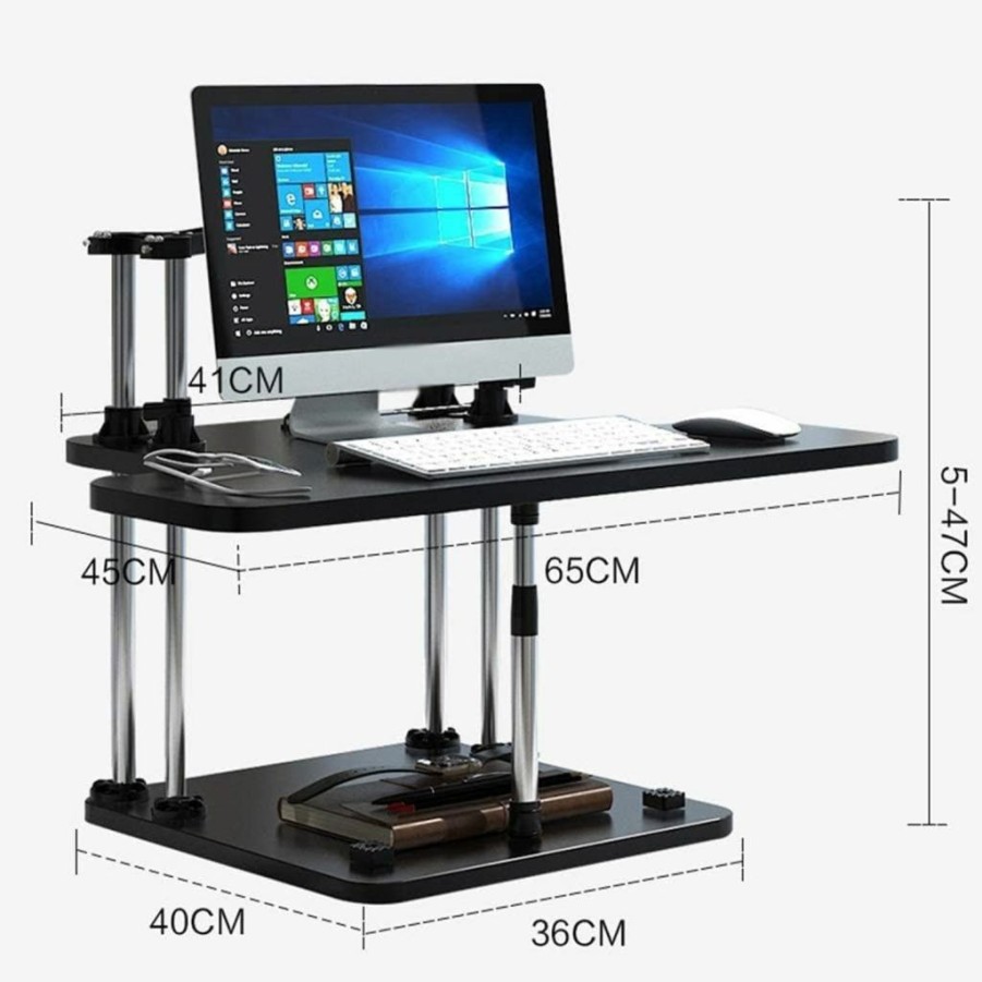 AikanE | Aikane Computer Lifting Table, Desktop Computer Monitor Heightening Stand With Folding Support Notebook Table