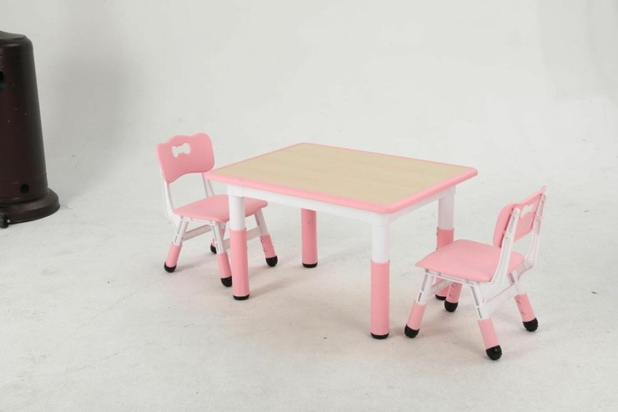 FUNLIO | Funlio Kids Table & 2 Chairs Set Pink