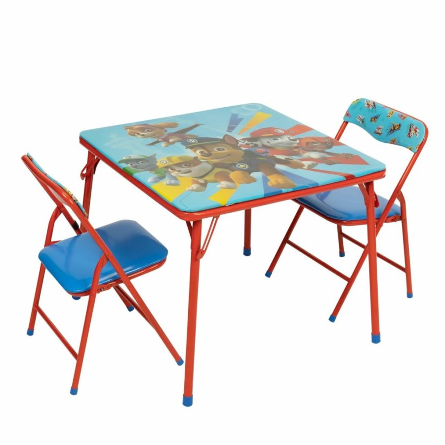 Paw Patrol | Paw Patrol Kids Table & Chairs Set For Kid And Toddler 36 Months Up To 7 Years, Includes: 1 Table (24" L X 24" W X 20" H), 2 Chairs (13" L X 13.5" W X 21" H) Weight Limit: 70 Lb