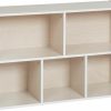 ECR4Kids | Ecr4Kids Streamline 5-Compartment Storage Cabinet, 24In, Classroom Furniture, Grey Wash