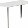 Branch | Branch Office Desk - Durable, Customizable, And Stylish Work Desk Solution For Home Offices - Effortless Assembly And Efficient Cable Management - 48" White Top - White Base