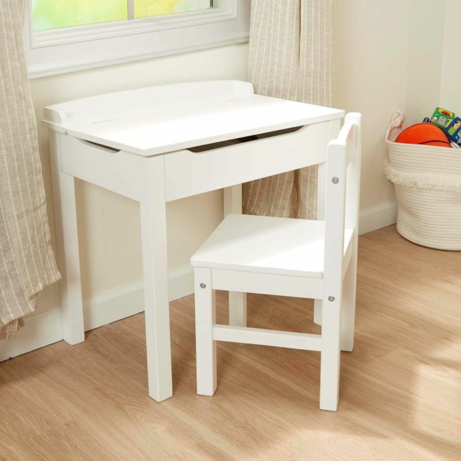 Melissa & Doug | Melissa & Doug Wooden Lift-Top Desk & Chair - White