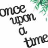 Jetec | Jetec Once Upon A Time Sign Nursery Decor Wall Decal Wood Words Wall Decor For Family Bookshelf, Reading Corner, Daycare, Classroom Baby Shower Christmas Birthday Gift For Kid'S Toddler'S Room Decor