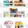 Hhyoisn | Hhyoisn 24 Inch Floating Nursery Book Shelves,Set Of 3 White Book Shelf Wall Mounted For Nursery Decor & Playroom Decor, Floating Nursery Book Shelves,Baby Book Shelf Organizer For Kids