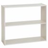 ECR4Kids | Ecr4Kids Streamline 2-Shelf Storage Cabinet, 30In, Double-Sided, White Wash