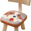 Zerodeko | Zerodeko Armchair Stools For Kids Stackable Kids Stool Chair Wood Animal Chair Toddlers Back Chair Kids Back Chair Kids School Desk Chair Kids Nursery Chair Child Small Bench Cartoon Wooden