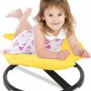 FAHKNS | Fahkns Kids Spinning Chair, Yellow Wobble Stool Carousel Spin Sensory Chair For Kids Improving Physical Coordination Child Age 3+ Adhd Chair Non-Slip Metal Base Ideal Companion For Autism Children