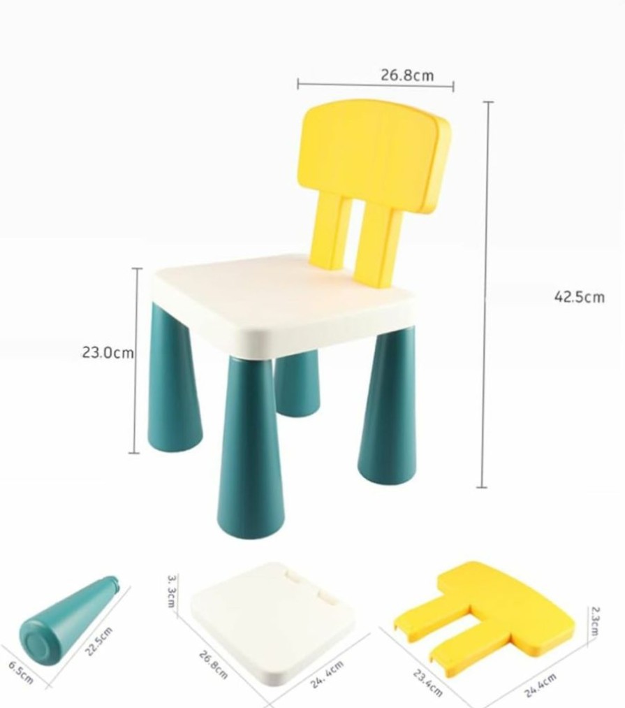 Cabilock | Cabilock 3 Pcs Baby'S Assembled Educational Building Blocks Small Stool Safety Chair Plastic Puzzle Child